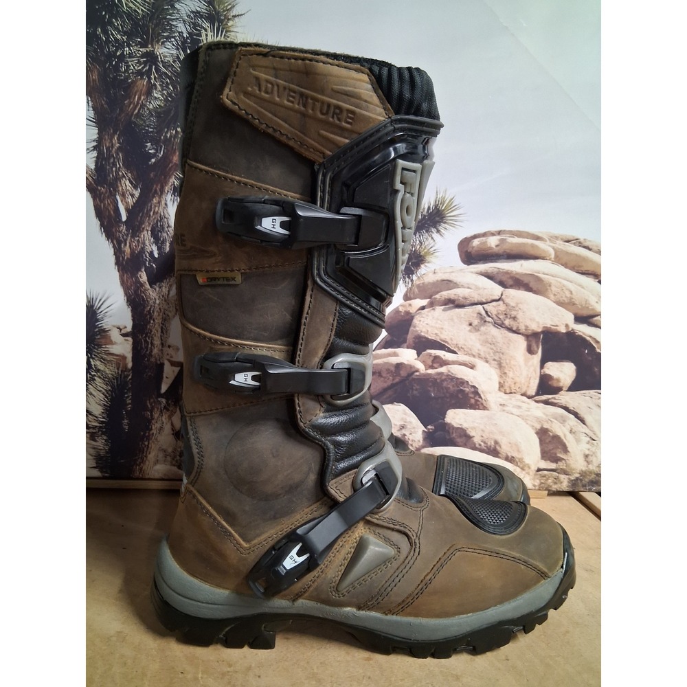 Forma Adventure Mens Motorcycle Boots Brown Waterproof Leather Dual Sport Sz 10